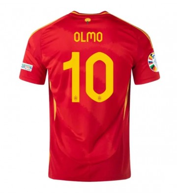 Spanien Dani Olmo #10 Hjemmebanetrøje EM 2024 Kort ærmer